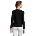 Deep Black - Lifestyle - SOLS Womens-Ladies Majestic Long Sleeve T-Shirt