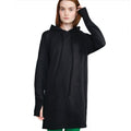 Black - Side - Mantis Womens-Ladies Hoodie Dress