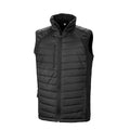 Black-Black - Front - Result Mens Black Compass Padded Soft Shell Gilet