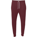 Maroon - Front - Canvas Unisex Jogger Sweatpants