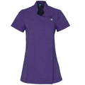 Purple - Front - Premier Womens-Ladies Blossom Short Sleeve Tunic