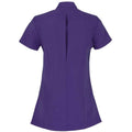 Purple - Back - Premier Womens-Ladies Blossom Short Sleeve Tunic