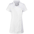 White - Front - Premier Womens-Ladies Blossom Short Sleeve Tunic