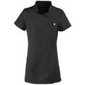 Black - Front - Premier Womens-Ladies Blossom Short Sleeve Tunic