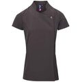 Dark Grey - Front - Premier Womens-Ladies Blossom Short Sleeve Tunic