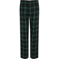 Navy-Green - Back - SF Womens-Ladies Tartan Lounge Pants