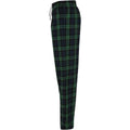 Navy-Green - Side - SF Womens-Ladies Tartan Lounge Pants