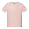 Powder Rose - Front - Fruit Of The Loom Childrens-Kids Iconic T-Shirt