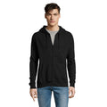 Black - Back - SOLS Mens Seven Full Zip Hooded Sweatshirt - Hoodie