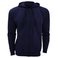 French Navy - Front - SOLS Mens Seven Full Zip Hooded Sweatshirt - Hoodie