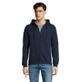 French Navy - Back - SOLS Mens Seven Full Zip Hooded Sweatshirt - Hoodie