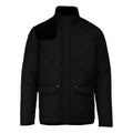 Black-Black - Front - Kariban Mens Quilted Jacket