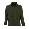 Army - Front - SOLS Mens North Full Zip Outdoor Fleece Jacket