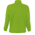 Lime - Back - SOLS Ness Unisex Zip Neck Anti-Pill Fleece Top