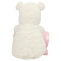 White-Pink - Back - Mumbles Hippo With Printed Fleece Blanket