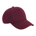 Burgundy - Front - Beechfield Authentic 5 Panel Cap