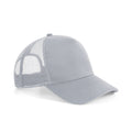 Light Grey - Front - Beechfield Microknit Snapback Trucker Cap