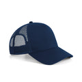 French Navy - Front - Beechfield Microknit Snapback Trucker Cap