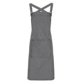 Grey Denim - Front - Premier Cross Back Barista Bib Apron