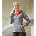 Grey-Black - Lifestyle - Spiro Ladies Micro Fleece Hoodie