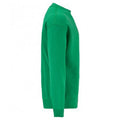 Heather Green - Side - Fruit Of The Loom Mens Classic Drop Shoulder Sweatshirt