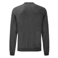 Dark Heather - Back - Fruit Of The Loom Mens Classic Drop Shoulder Sweatshirt