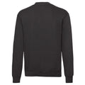 Black - Back - Fruit Of The Loom Mens Classic Drop Shoulder Sweatshirt