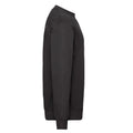 Black - Side - Fruit Of The Loom Mens Classic Drop Shoulder Sweatshirt