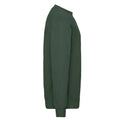 Bottle Green - Side - Fruit Of The Loom Mens Classic Drop Shoulder Sweatshirt