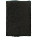 Black - Back - SOLS Island Guest Towel (30 X 50cm)