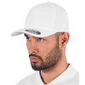 White - Back - Flexfit Unisex 5 Panel Cap