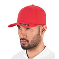 Red - Back - Flexfit Unisex 5 Panel Cap