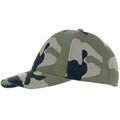 Camouflage - Front - SOLS Unisex Buffalo 6 Panel Baseball Cap