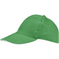 Kelly Green-White - Side - SOLS Unisex Buffalo 6 Panel Baseball Cap