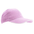 Flash Pink-White - Front - SOLS Unisex Buffalo 6 Panel Baseball Cap