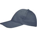 Denim - Side - SOLS Unisex Buffalo 6 Panel Baseball Cap