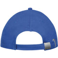 Royal Blue-Neon Coral - Back - SOLS Unisex Buffalo 6 Panel Baseball Cap