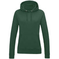 Bottle Green - Front - AWDis Womens-Ladies Girlie College Hoodie