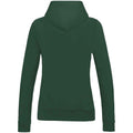 Bottle Green - Back - AWDis Womens-Ladies Girlie College Hoodie