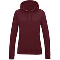 Burgundy - Front - AWDis Womens-Ladies Girlie College Hoodie