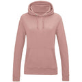 Dusty Pink - Front - AWDis Womens-Ladies Girlie College Hoodie