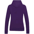 Purple - Back - AWDis Womens-Ladies Girlie College Hoodie