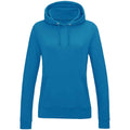 Sapphire Blue - Front - AWDis Womens-Ladies Girlie College Hoodie