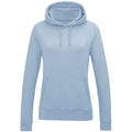 Sky Blue - Front - AWDis Womens-Ladies Girlie College Hoodie