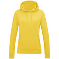 Sun Yellow - Front - AWDis Womens-Ladies Girlie College Hoodie