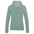 Dusty Green - Back - AWDis Womens-Ladies Girlie College Hoodie