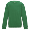 Kelly Green - Front - AWDis Just Hoods Childrens-Kids Sweatshirt