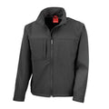 Black - Front - Result Mens Classic Soft Shell Jacket