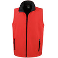 Red-Black - Front - Result Mens Core Printable Soft Shell Bodywarmer