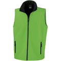 Vivid Green-Black - Front - Result Mens Core Printable Soft Shell Bodywarmer